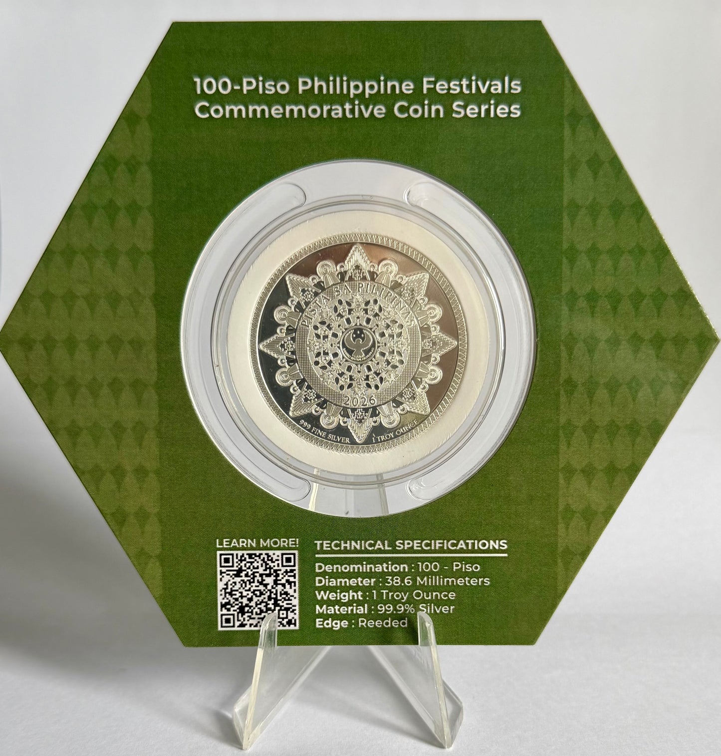 2026 Philippines Pahiyas 1 oz Colorized Silver Coin in Capsule