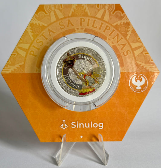 2026 Philippines Sinulog 1 oz Colorized Silver Coin in Capsule
