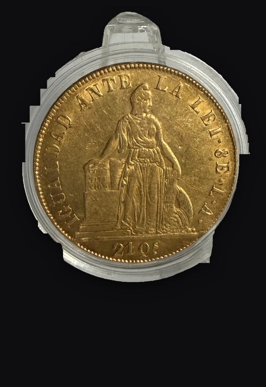 Republic of Chile 8 Escudos 27g Gold Coin