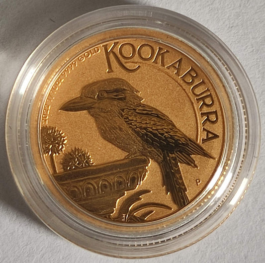 2022 Australia Kookaburra 1/10 oz Gold Coin BU in Capsule