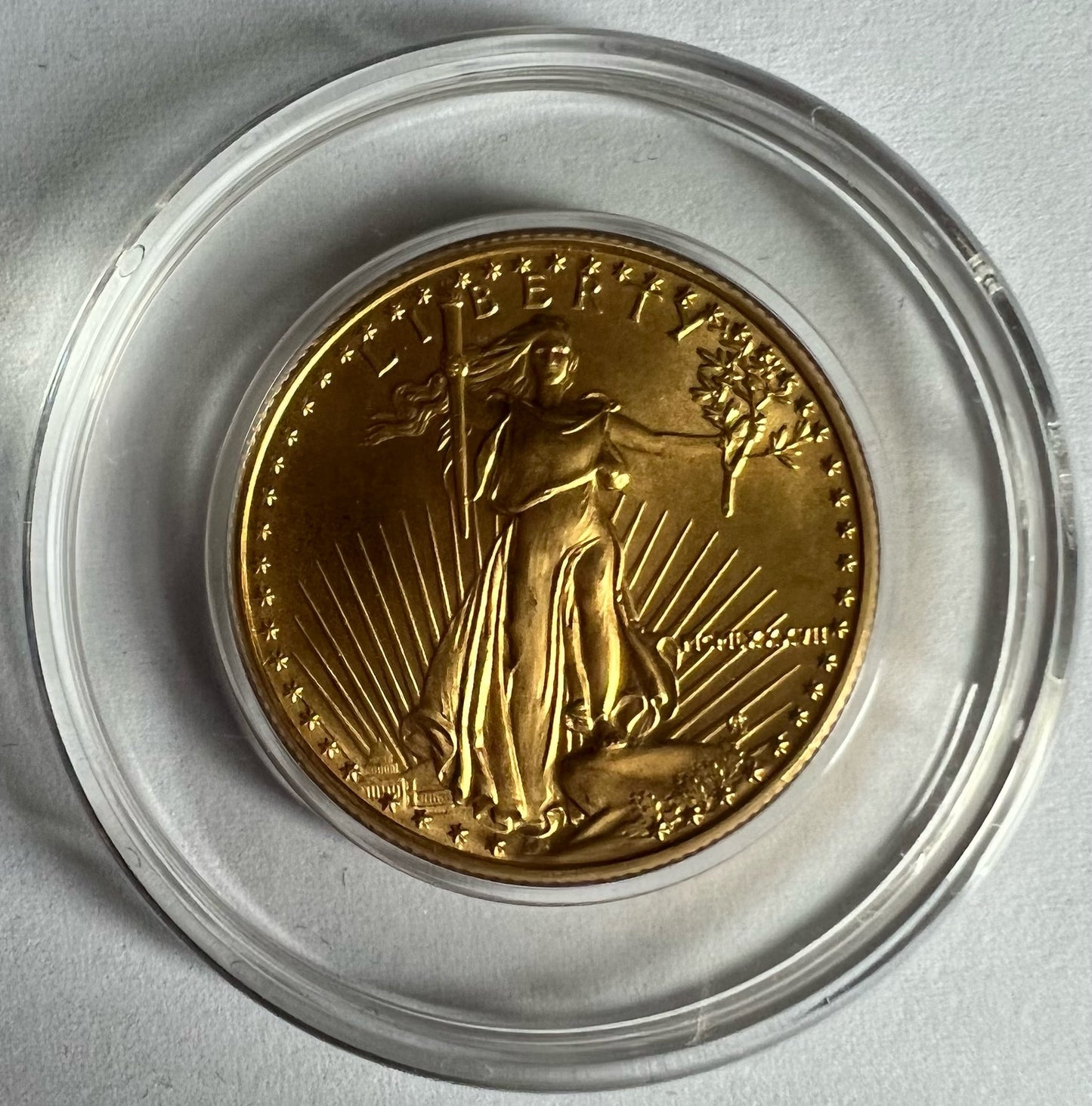 Random Year American Gold Eagle 1/2 oz BU in Capsule