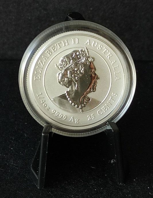 2020 Australia Lunar Mouse 1/4 oz Colorized Silver Coin BU in Capsule