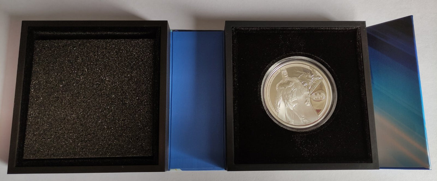 2022 Niue Classic Superheroes - Batman 1 oz Proof Silver Coin in Capsule with Case and COA