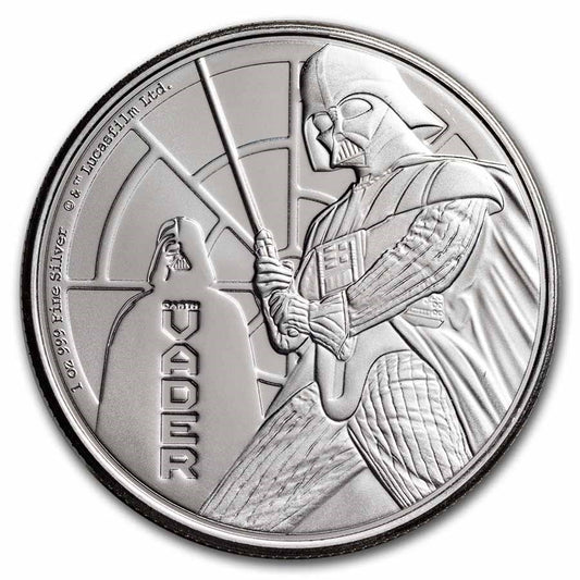 2022 Niue Star Wars: Darth Vader 1 oz Silver Coin BU in Capsule