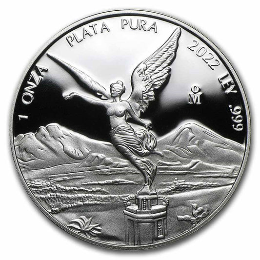 2022 Mexico Libertad 1 oz Proof Silver Coin in Capsule