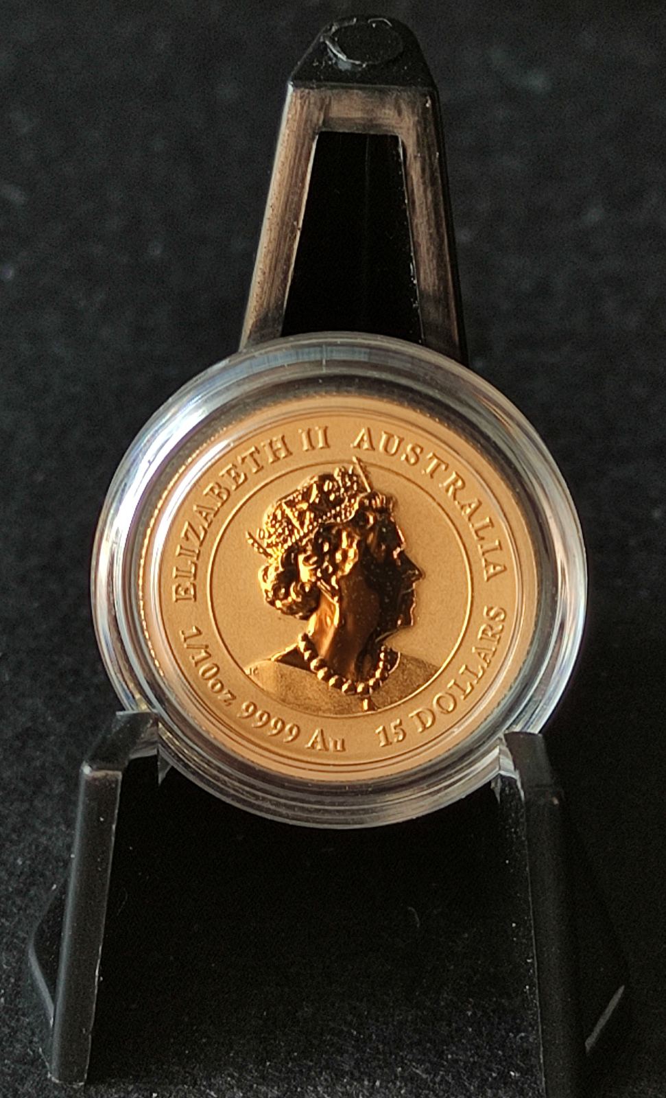 2022 Australia Tiger 1/10 oz Gold Coin BU (Series III) in Capsule