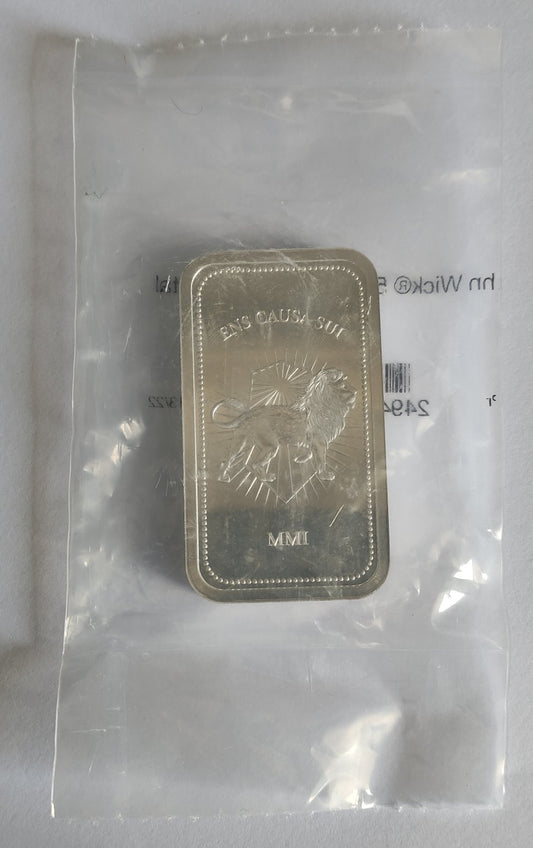 John Wick 5 oz Silver Continental Bar in Sealed Plastic