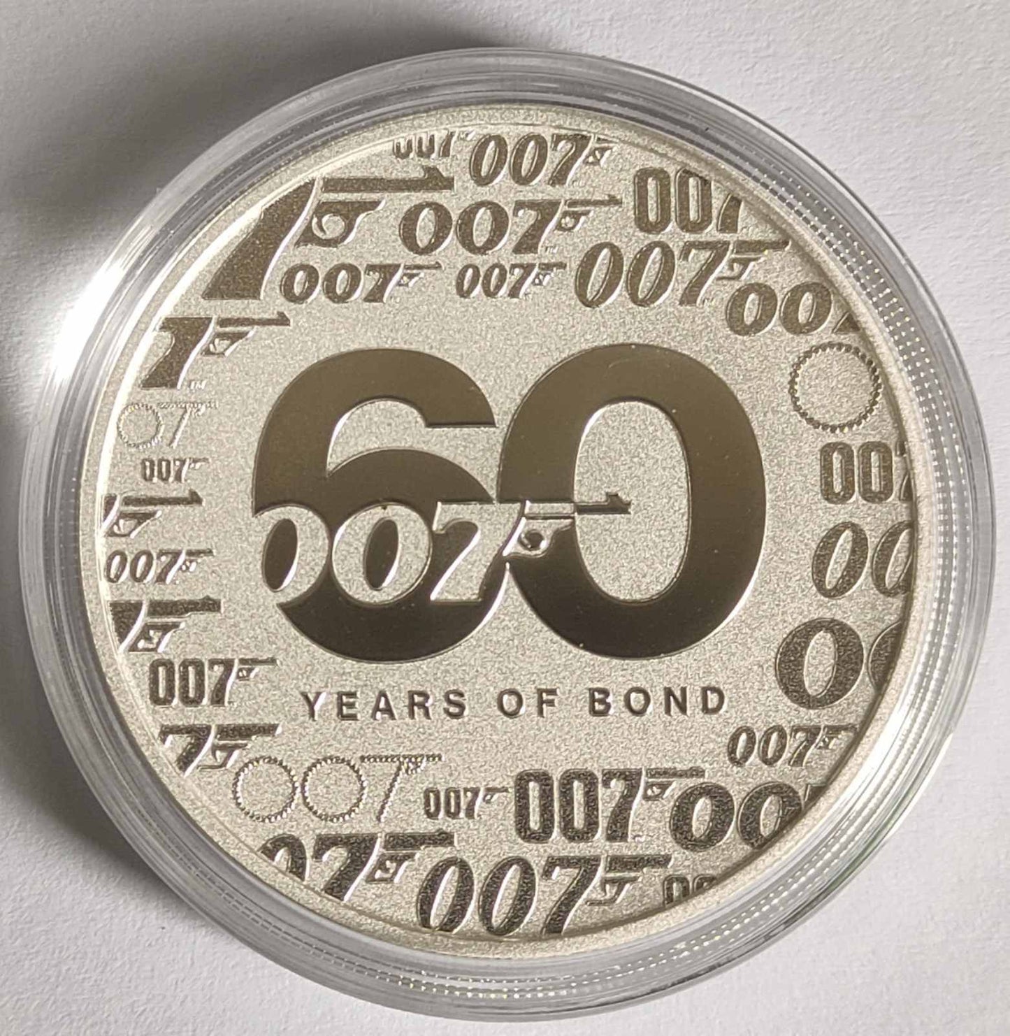 2022 60 Years of James Bond 007 1 oz Silver Coin BU in Capsule