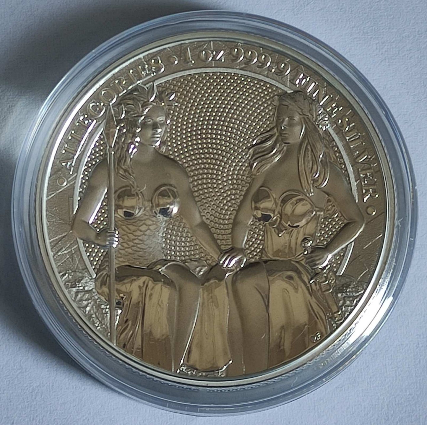 2021 Allegories Series: Austria and Germania 1 oz Silver Coin BU in Capsule with COA