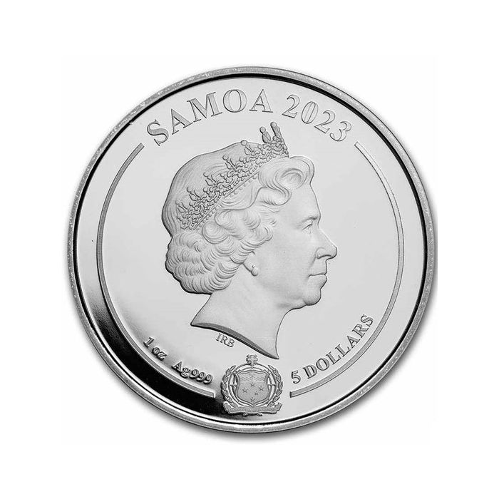 2023 Samoa DC Comics: Batman 1 oz Silver Coin BU in Capsule
