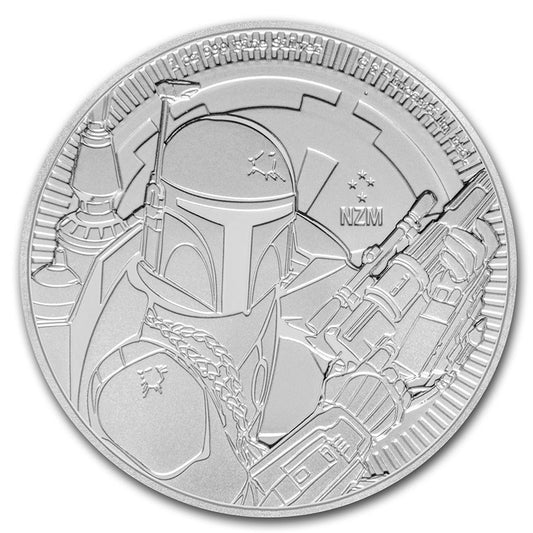 2020 Niue Star Wars: Boba Fett 1 oz Silver Coin BU in Capsule