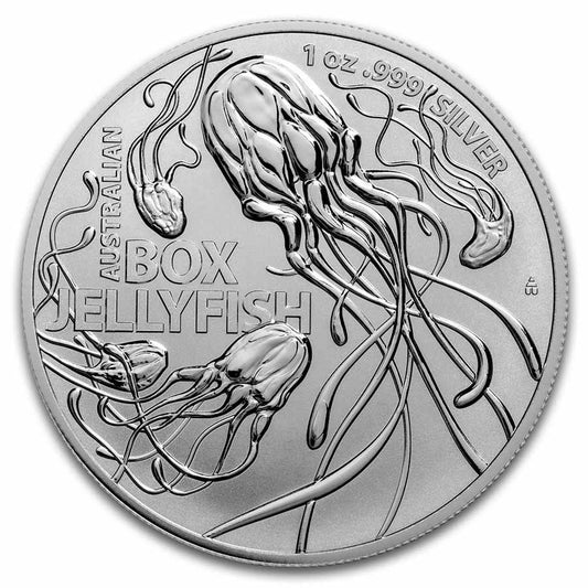 2023 Australia Box Jellyfish 1 oz Silver Coin BU in Capsule