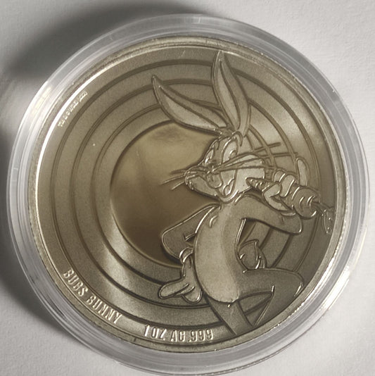 2022 Samoa Looney Tunes Bugs Bunny 1 oz Silver Coin BU in Capsule