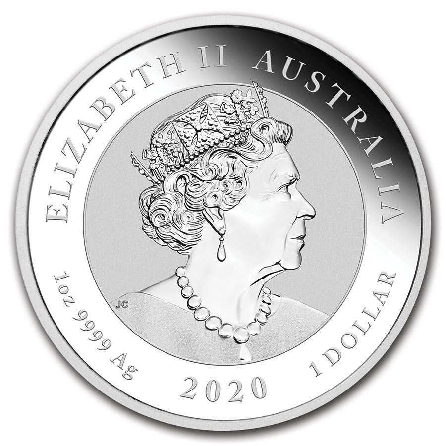 2020 Australia Guardian Lions: Double Pixiu 1 oz Silver Coin BU in Capsule