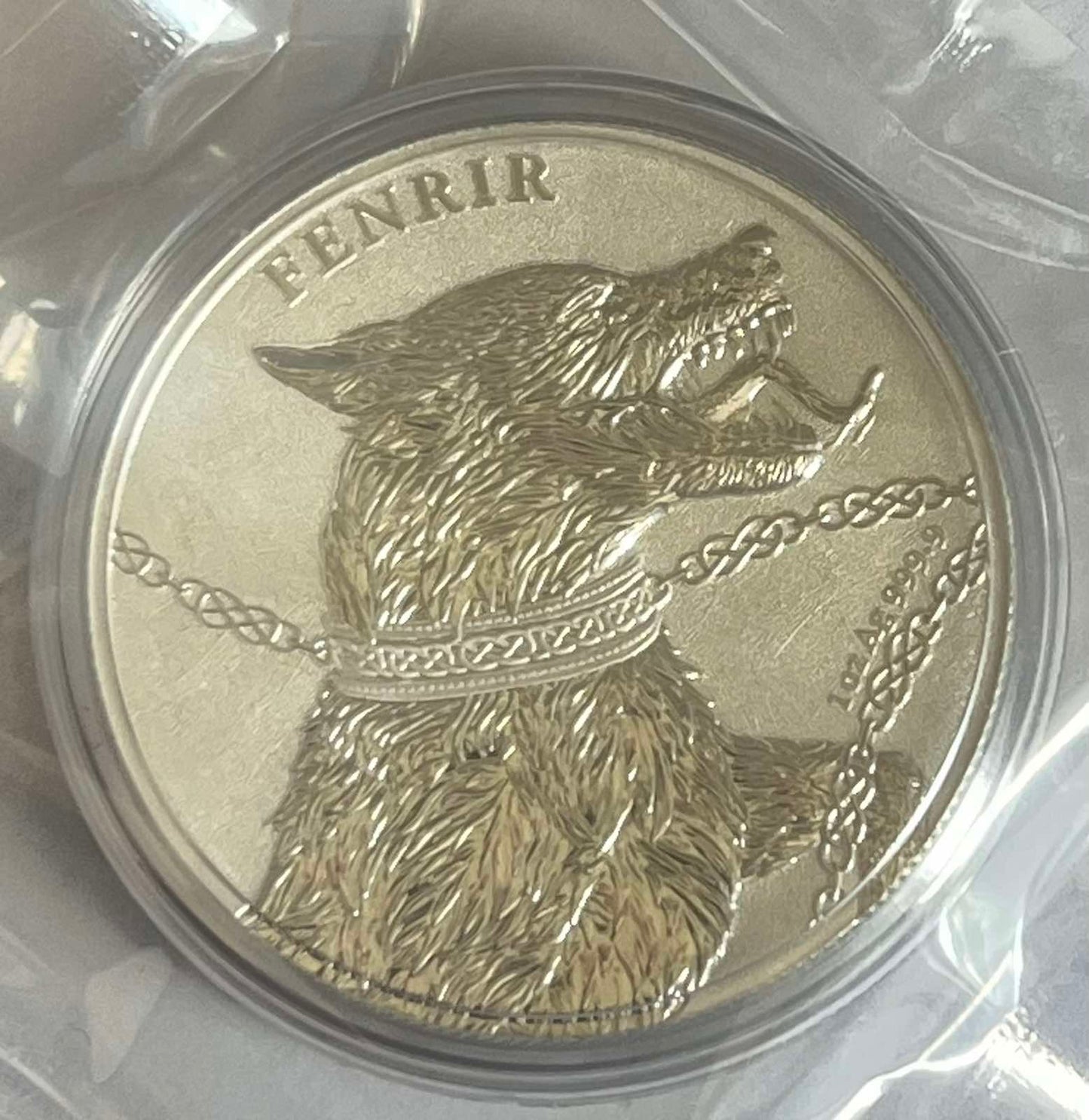 2022 Germania Beasts: Fenrir Germinus 1 oz Silver Coin BU in Capsule with COA