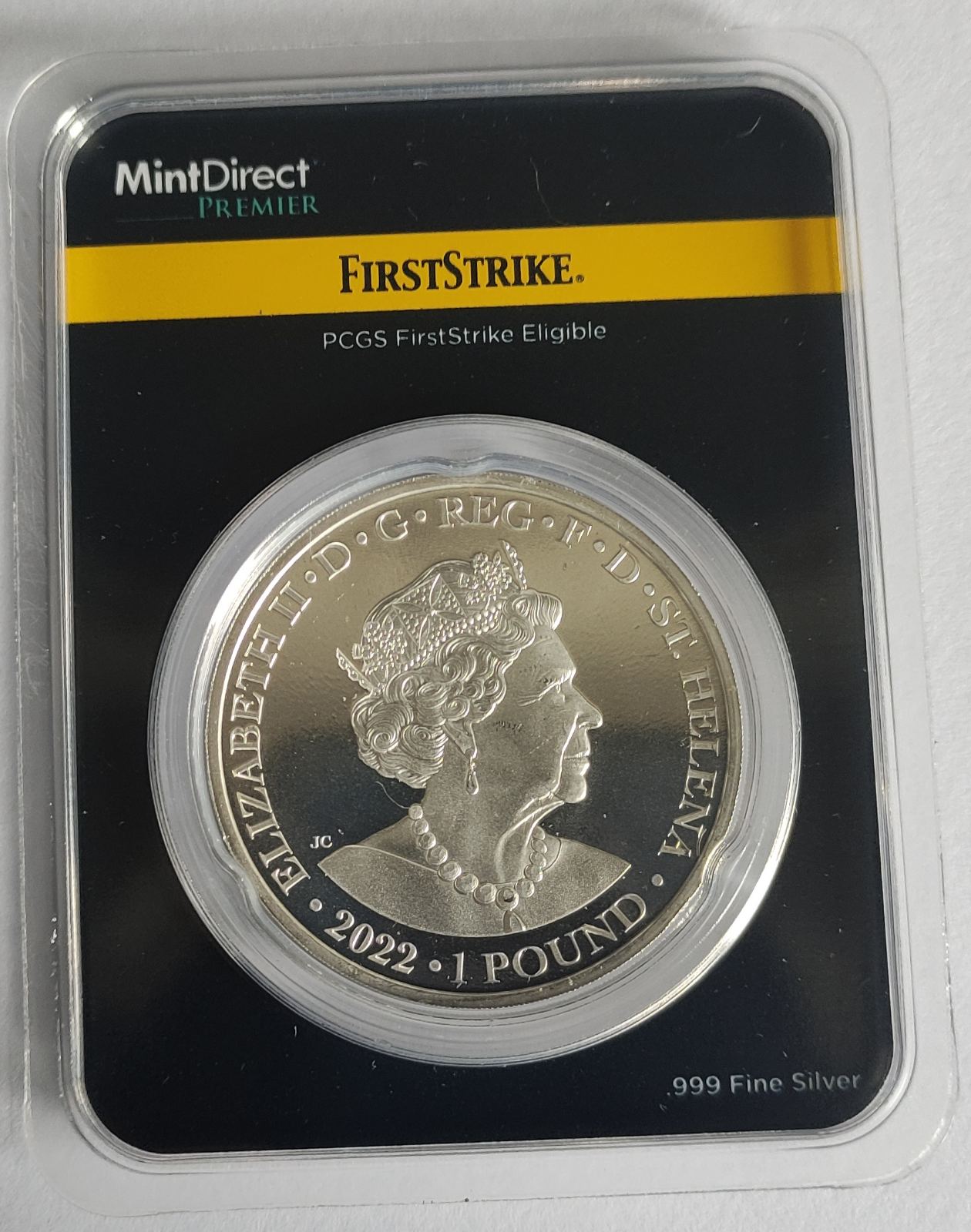 2022 St. Helena Hera and the Peacock 1 oz Silver Coin in MintDirect Premier Packaging + PCGS FirstStrike Eligible