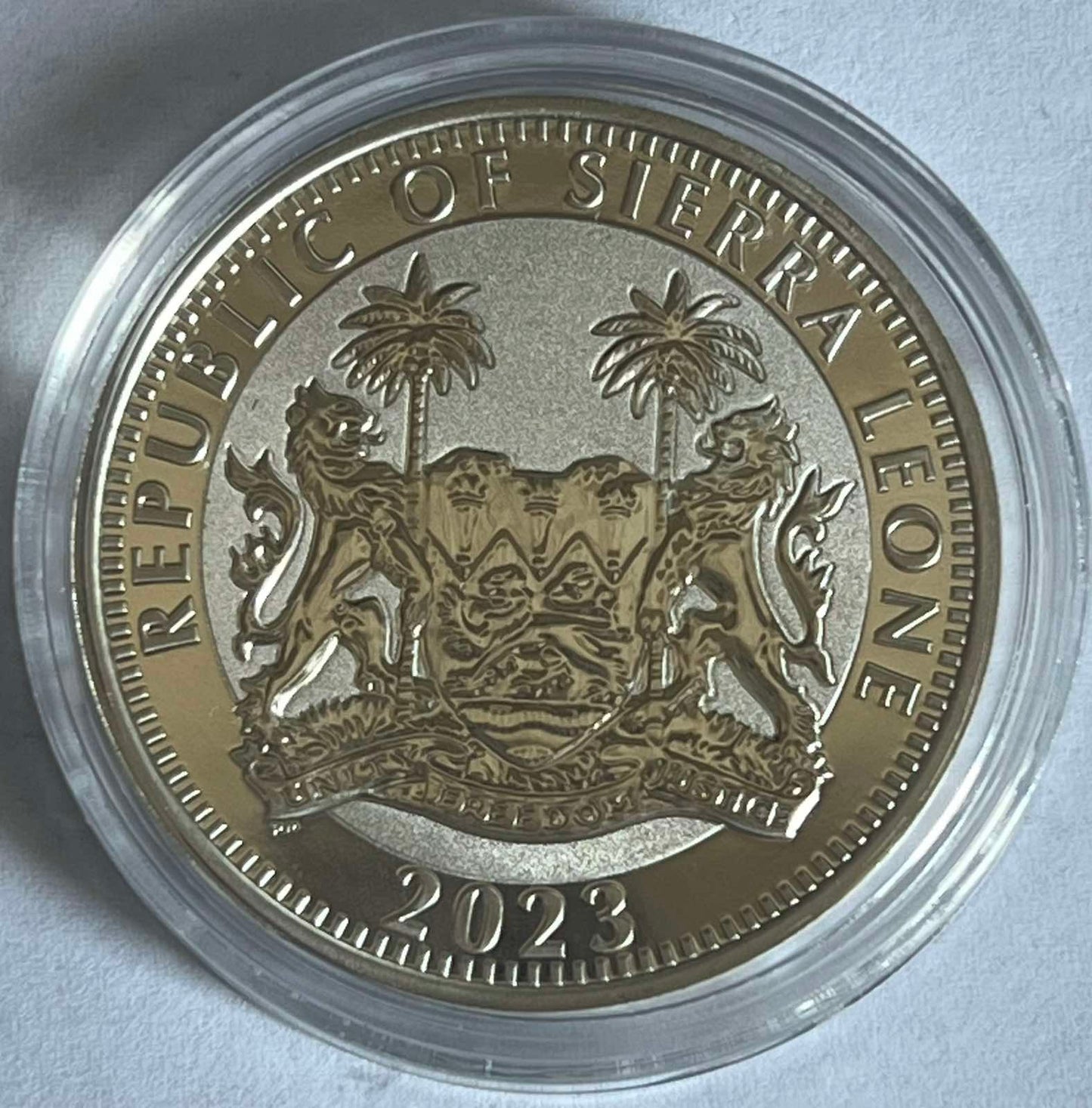 2023 Sierra Leone Egyptian Gods: Isis 1 oz Silver Coin BU in Capsule