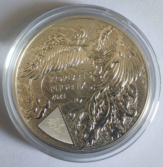 2021 South Korea Phoenix 1 oz Silver Coin BU in Capsule