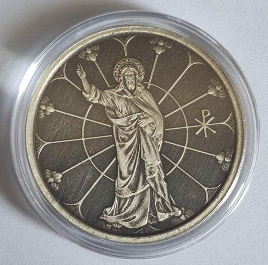 2022 Samoa Light of Christ 1 oz Antiqued Silver Coin