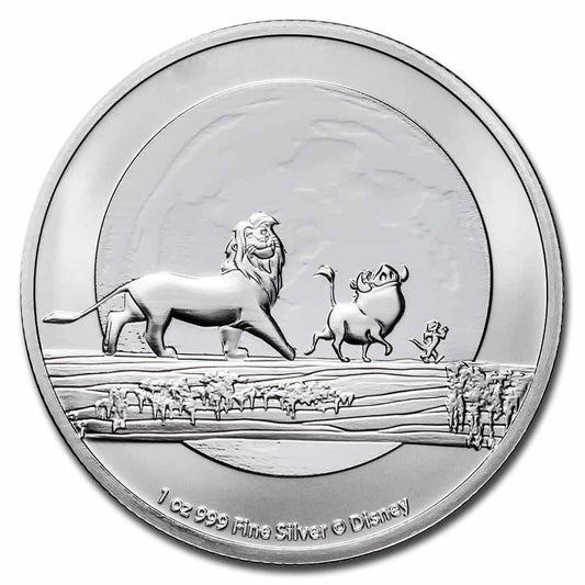 2021 Niue Disney Lion King Hakuna Matata 1 oz Silver Coin BU in Capsule
