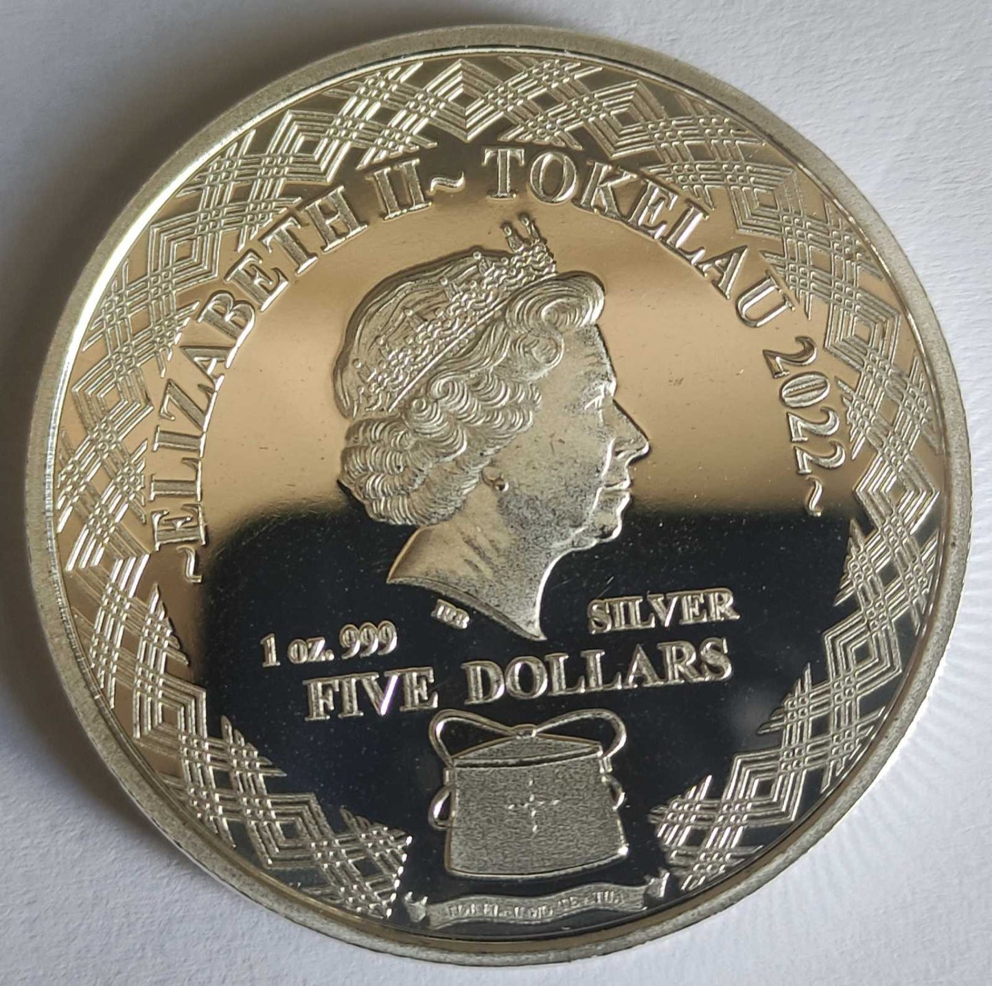 2022 Tokelau Lionfish 1 oz Silver Coin BU in Capsule