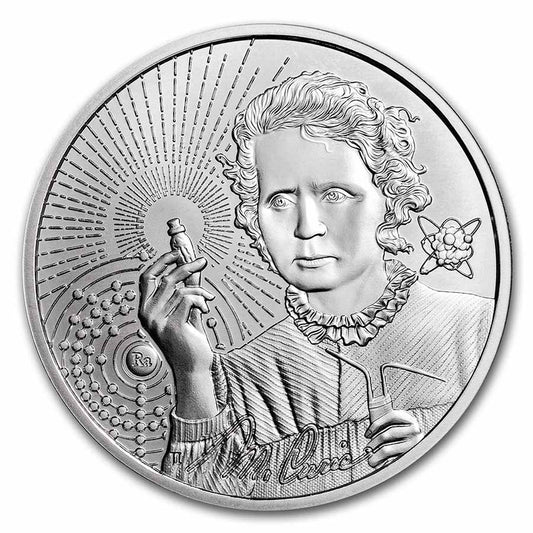 2023 Niue Icons of Inspiration: Marie Curie 1 oz Silver Coin BU in Capsule