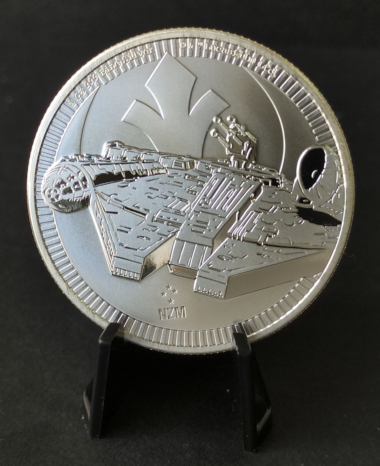 2021 Niue Star Wars: Millennium Falcon 1 oz Silver Coin BU in Capsule