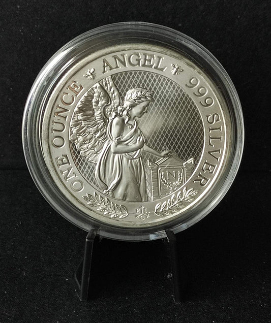 2021 St. Helena Napoleon Angel 1 oz Silver Coin in Capsule (note: may contain contact marks)