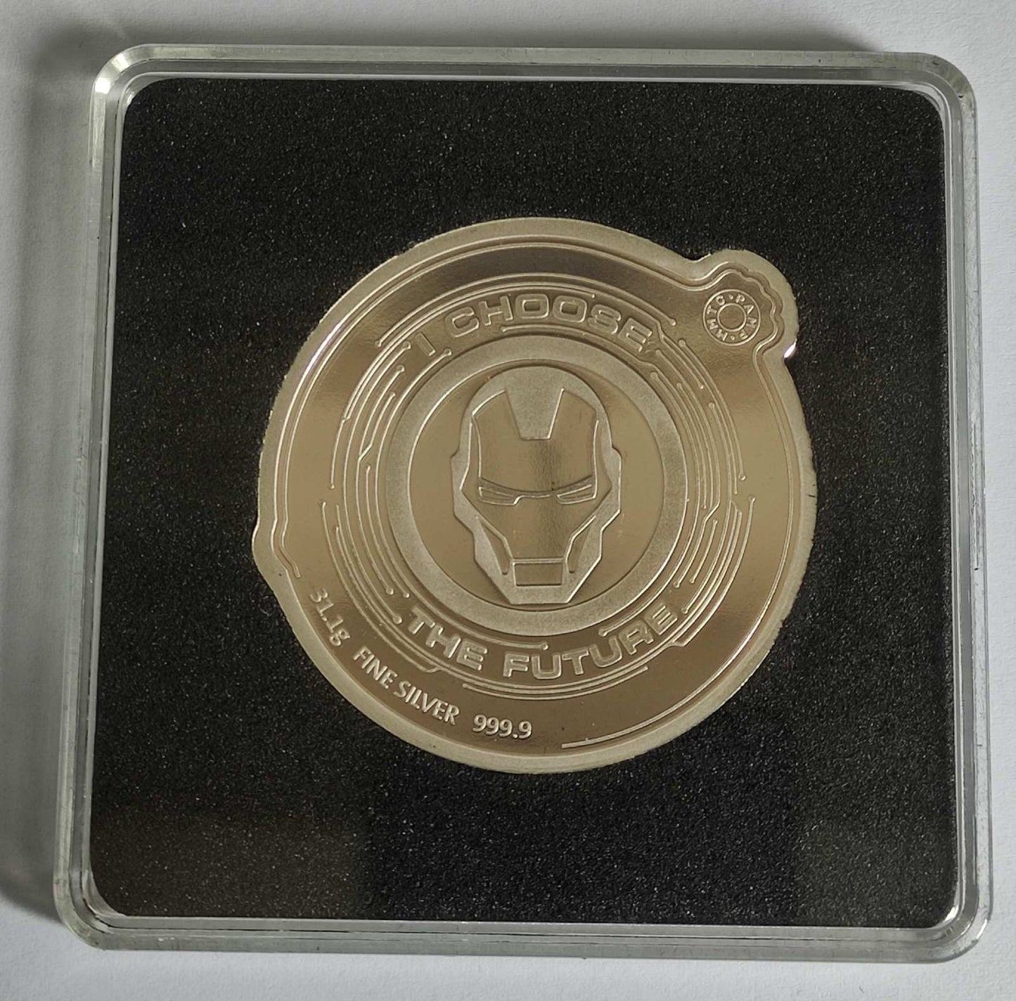 PAMP Spiderman 1 oz Colorized Silver Coin in Acrylic Case with Box and COA (Sealed Packaging)