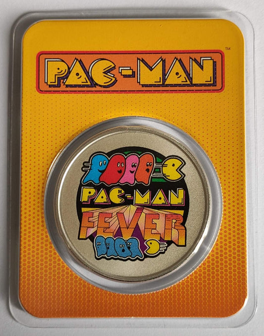 PAC-MAN Fever/ Amazing Lock-Up 1 oz Colorized Silver Coin in