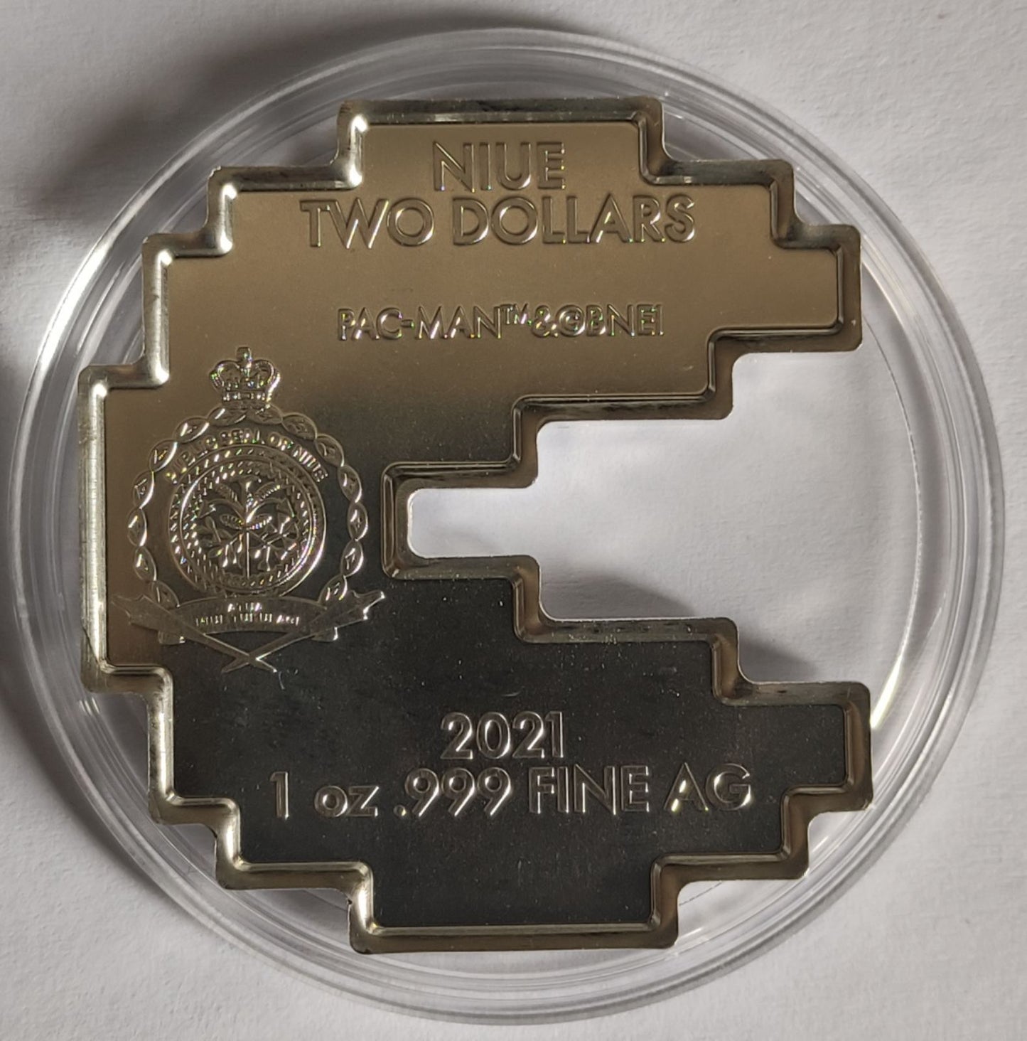 2021 Niue Pac-Man-Shaped Pac-Stack 1 oz BU in Capsule