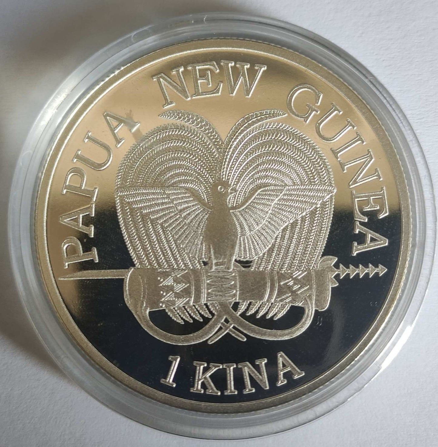 2022 Papua New Guinea Bird of Paradise 1 oz Silver Coin BU in Capsule
