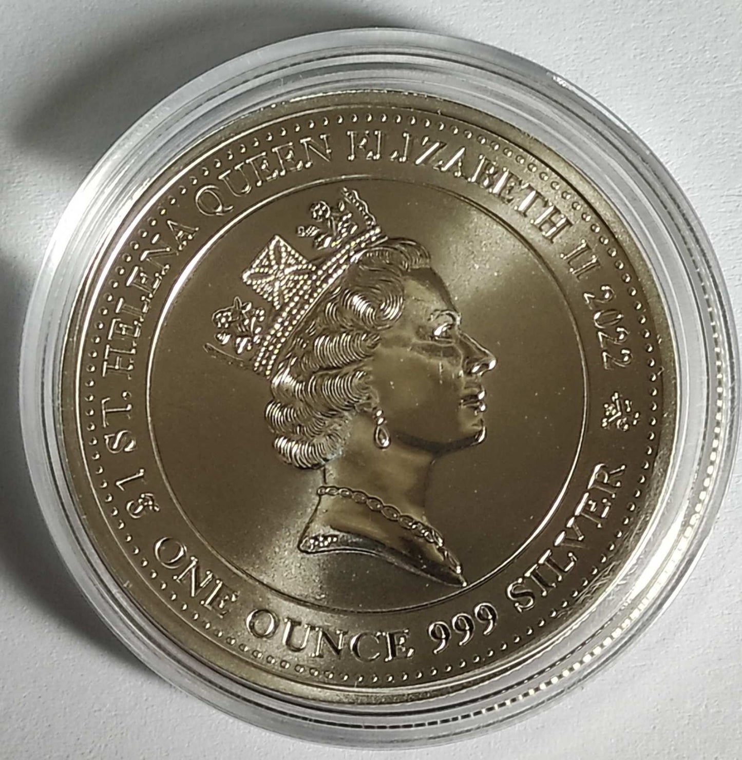 2022 St. Helena Pegasus Jennie Norris 1 oz Silver Coin BU in Capsule