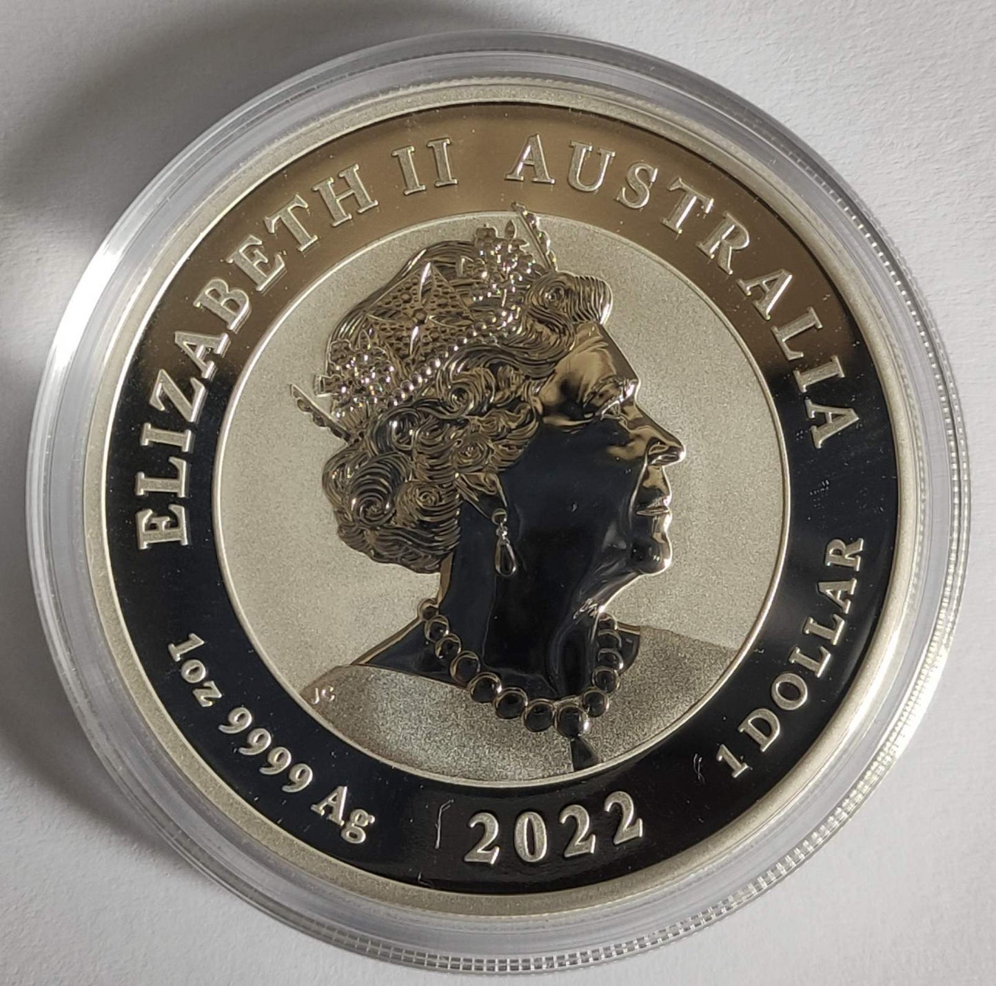 2022 Australia Chinese Myths & Legends: Phoenix 1 oz Vivid Colorized Silver Coin BU in Capsule