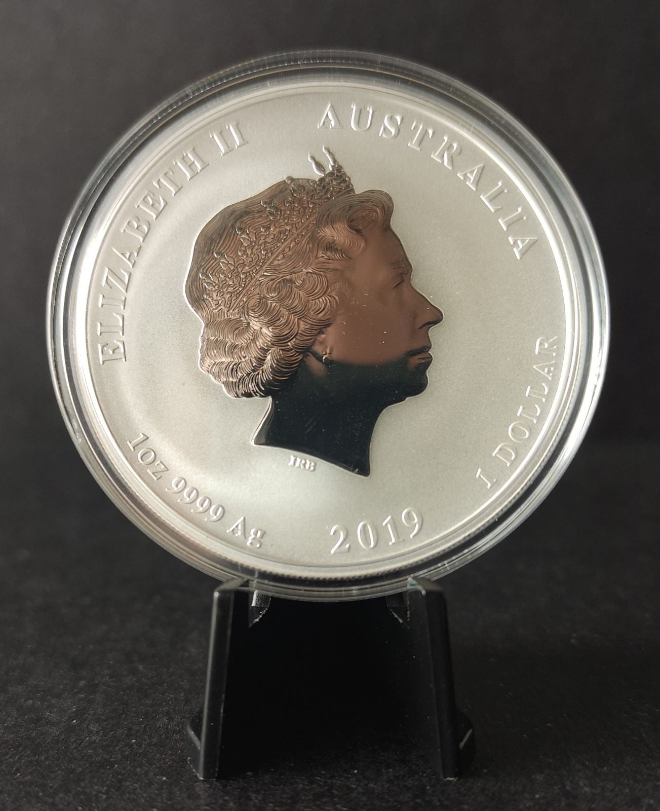 2019 Australia Lunar Pig (Series II) 1 oz Silver Coin BU in Capsule