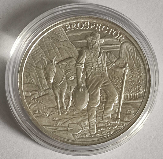 Prospector Series: Prospector 1 oz Silver Round in Capsule