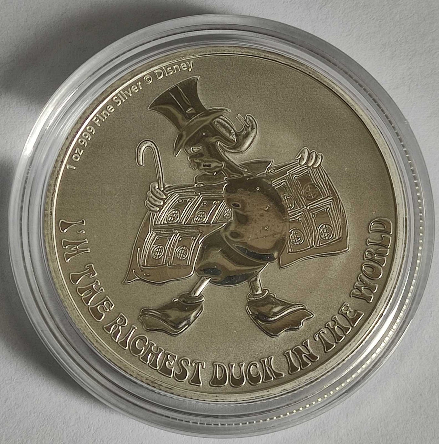 2022 Niue Disney's Scrooge McDuck 1 oz Silver Coin BU in Capsule
