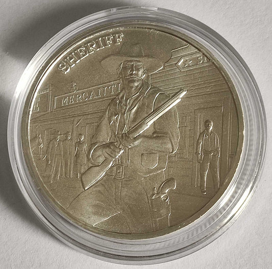 Prospector Series: Sheriff 1 oz Silver Coin BU in Capsule