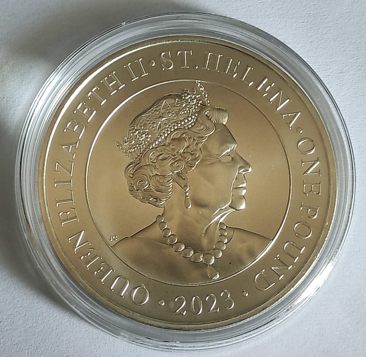 2023 St. Helena Modern Japanese Trade Dollar 1 oz Silver Coin BU in Capsule
