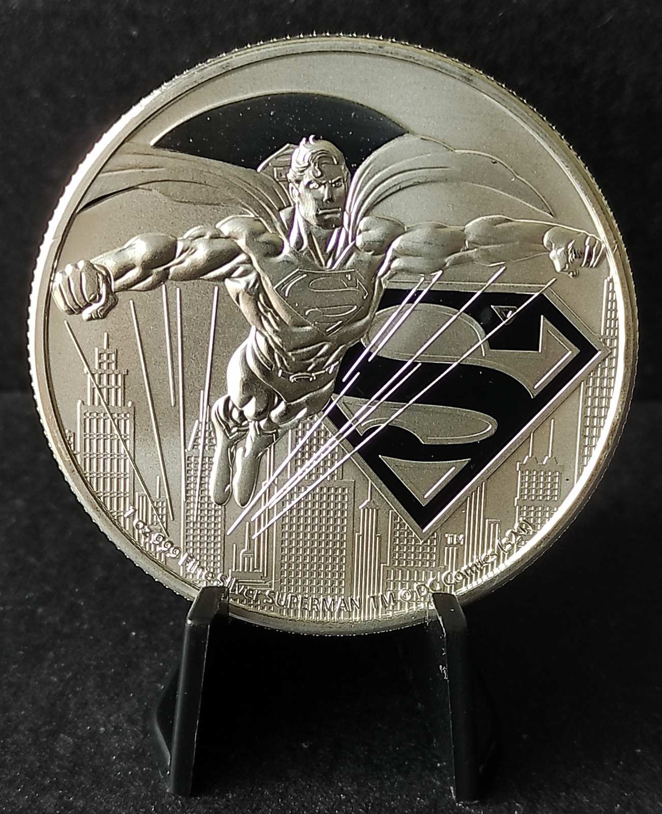 2021 Niue DC Comics Justice League: Superman 1 oz Silver Coin BU in Ca ...