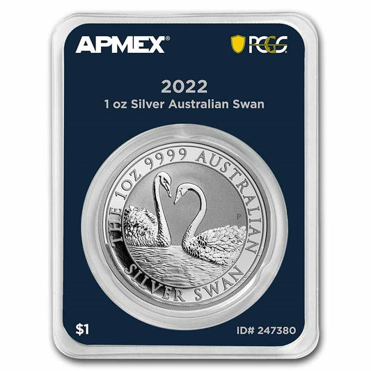 2022 Australia Swan 1 oz Silver Coin in MintDirect Premier Single Packaging + PCGS FirstStrike Eligible