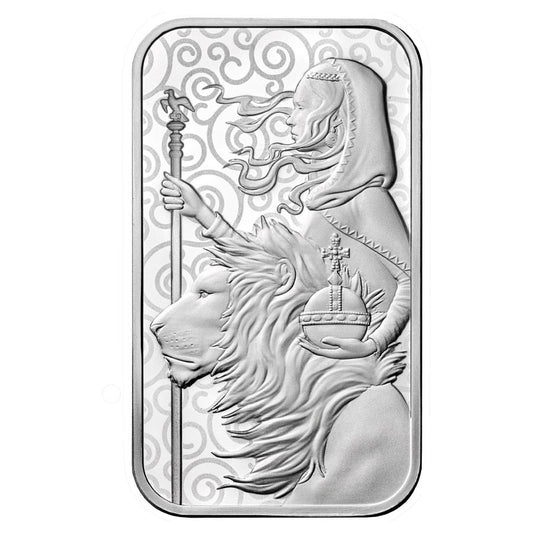 2021 Great Britain The Great Engravers Collection: Una and the Lion 1 oz Silver Bar BU in Capsule