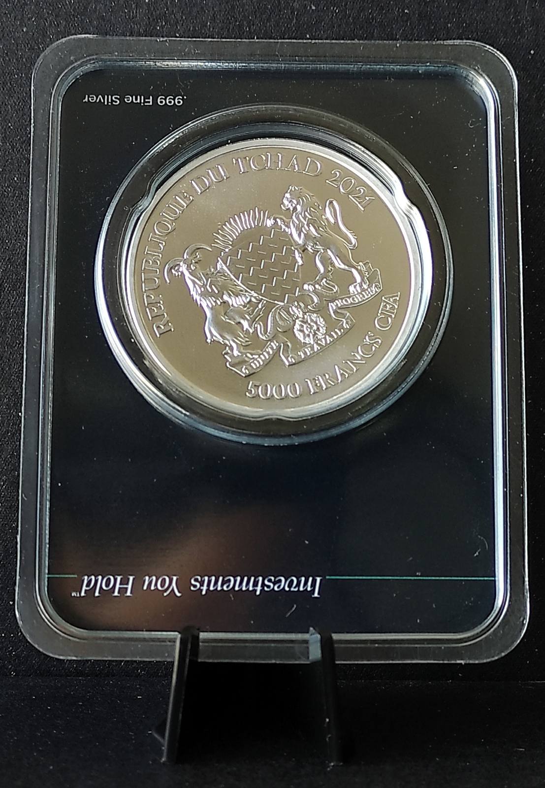 2021 Chad Mandala Warthog 1 oz Silver Coin in MintDirect Premier Packaging