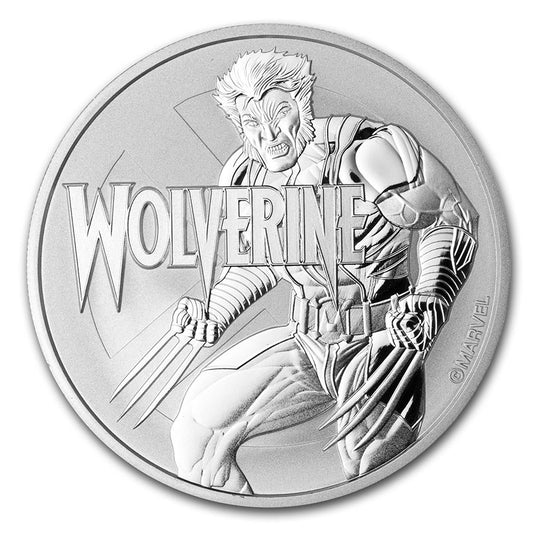 2021 Tuvalu Marvel Series: Wolverine 1 oz Silver Coin BU in Capsule